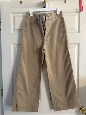 GAP Wide-Leg Chino Jeans in Tan